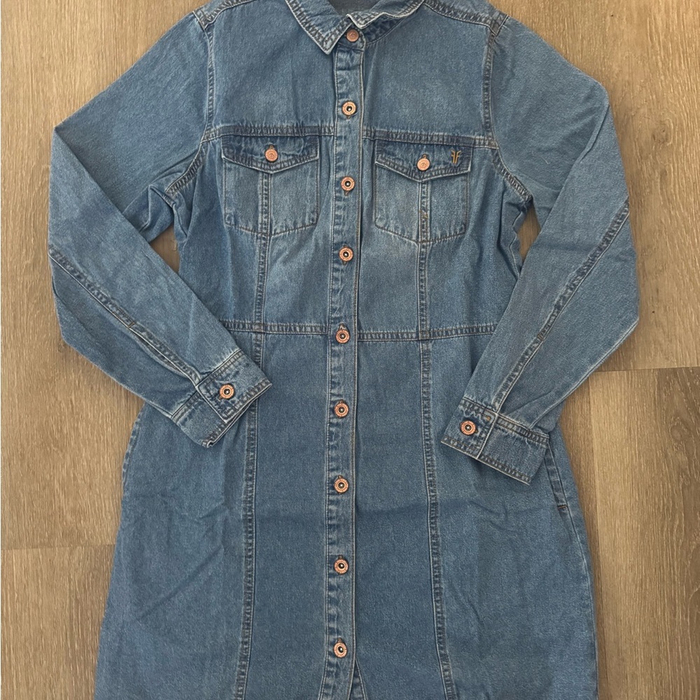 FRYE Denim Button-Up Dress